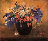 Paul Gauguin Canvas Paintings - Flower Piece